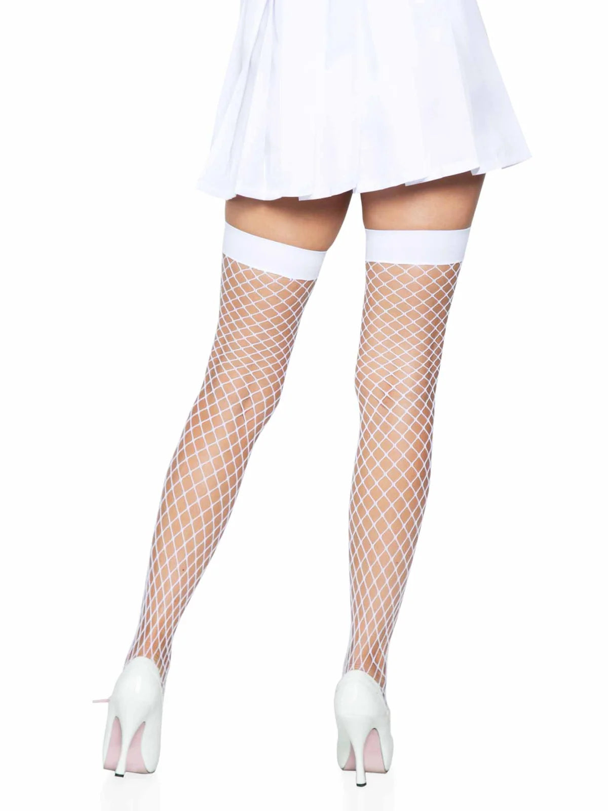 FENCE NET BOW TOP THIGH HIGHS