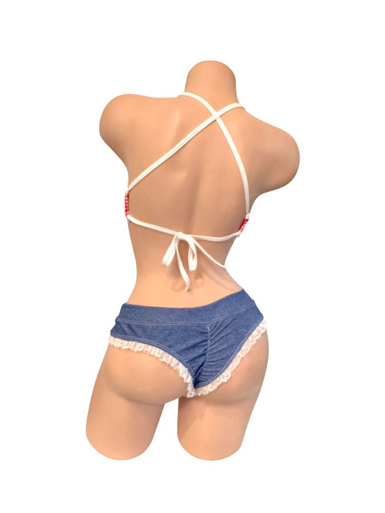 COWGIRL SHORTS SET COSTUME